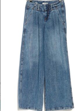 Vigoss Women’s Size 28 Wide-Leg Pleated Jeans